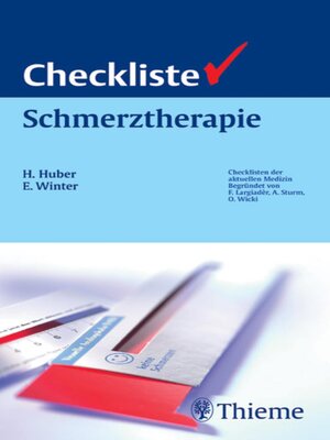 cover image of Checkliste Schmerztherapie